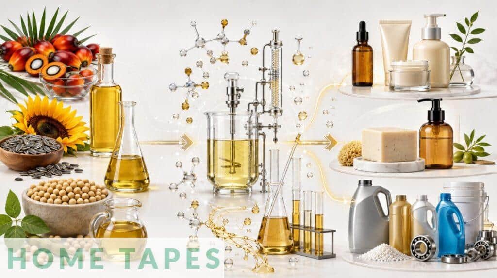 Transformación de aceites en materias primas para diferentes aplicaciones industriales